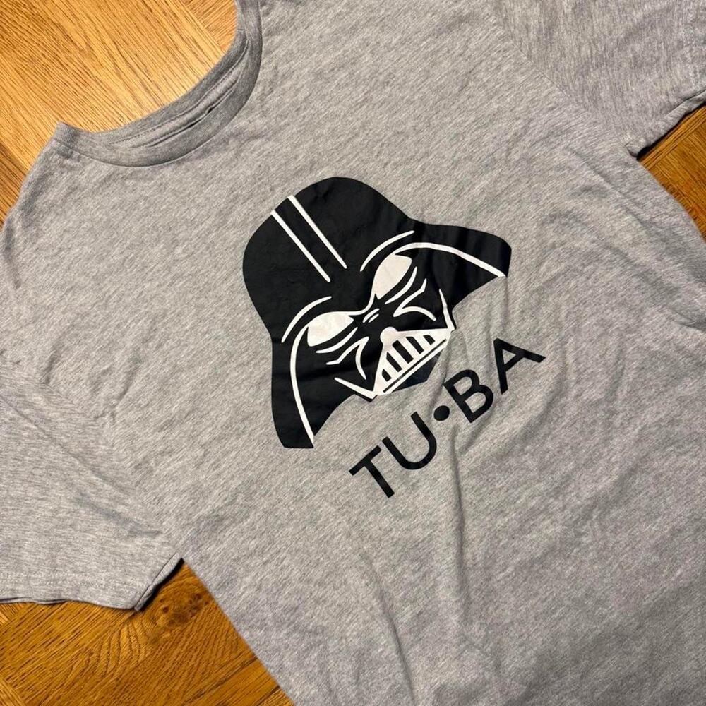 Star Wars Darth Vader Tuba Graphic T-Shirt Large